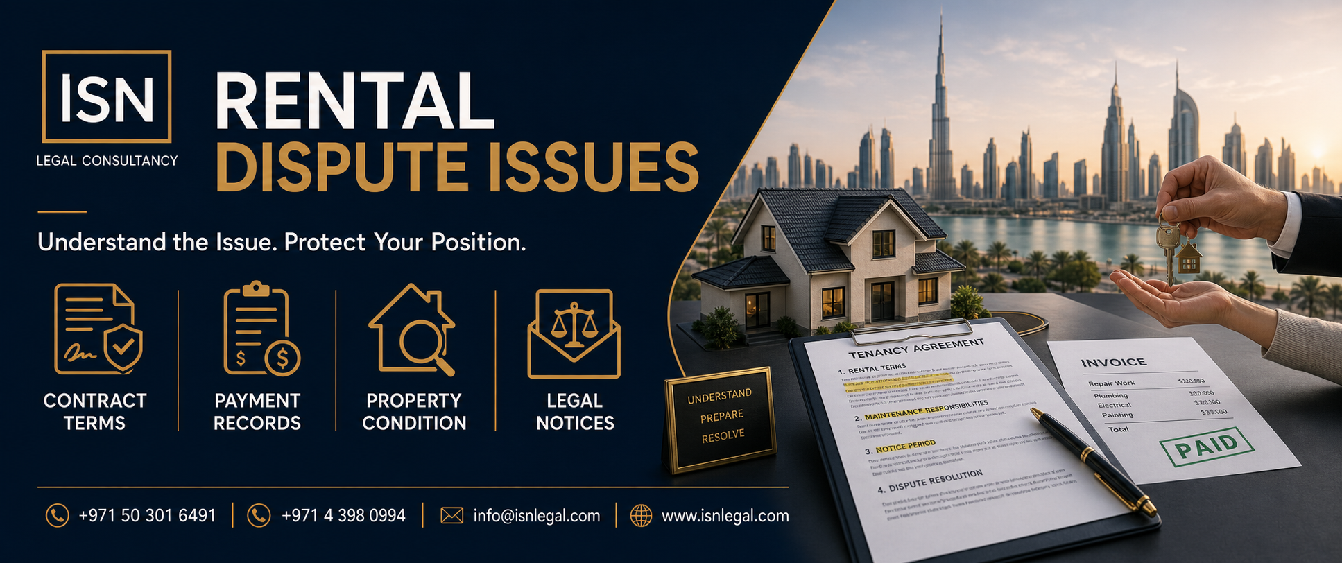 Rental Dispute Issues legal guidance - ISN Legal Consultancy