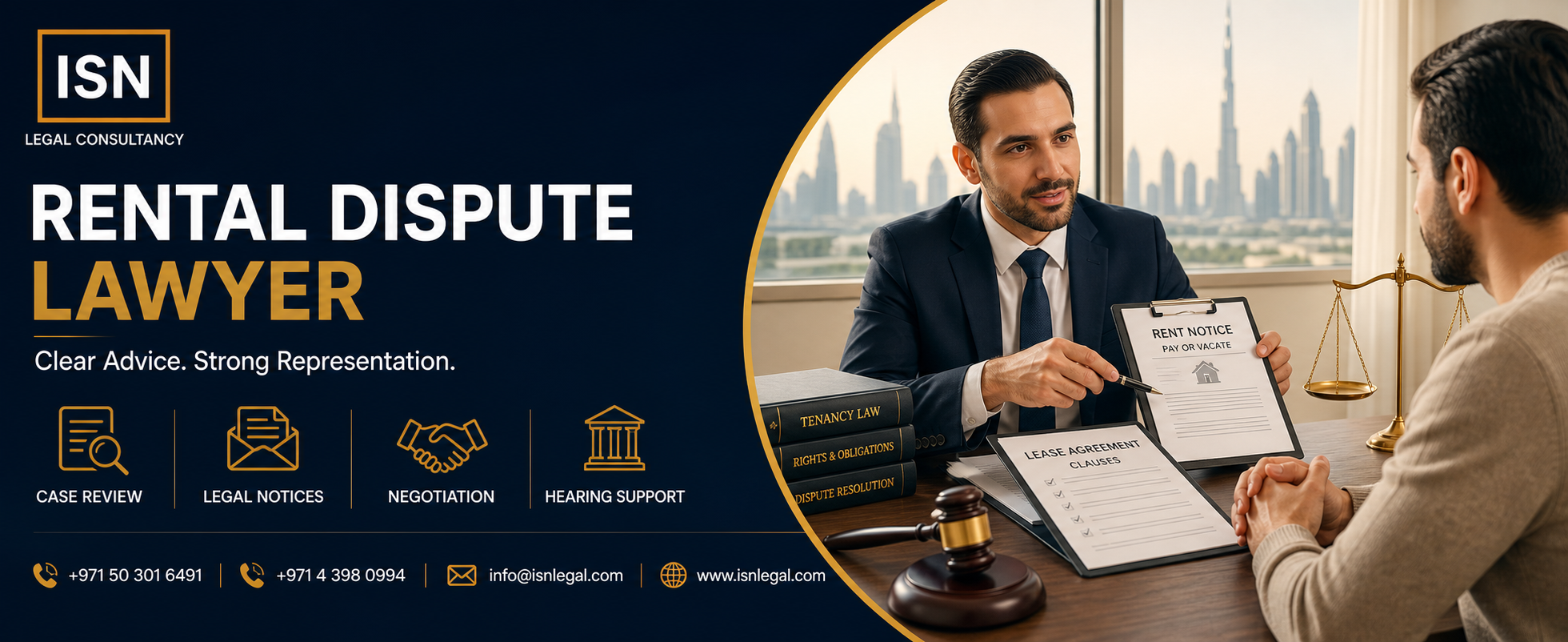 Rental Dispute Lawyer legal guidance - ISN Legal Consultancy
